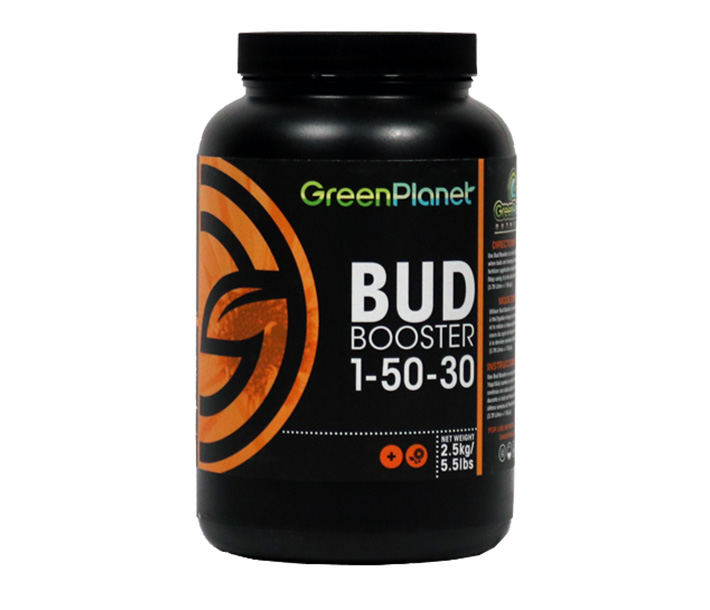 Green Planet Nutrients – Bud Booster adds phosphorus, potassium, boron, and nitrogen to your plants