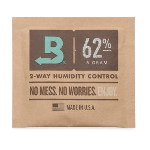 Boveda Humidity Control Packs, here at the 62% humidity level, need no activation or maintenance