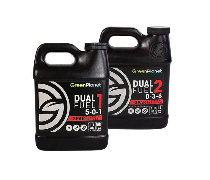 Green Planet Nutrients – Dual Fuel 1 & 2 form an easy-to-use 2-part base nutrient