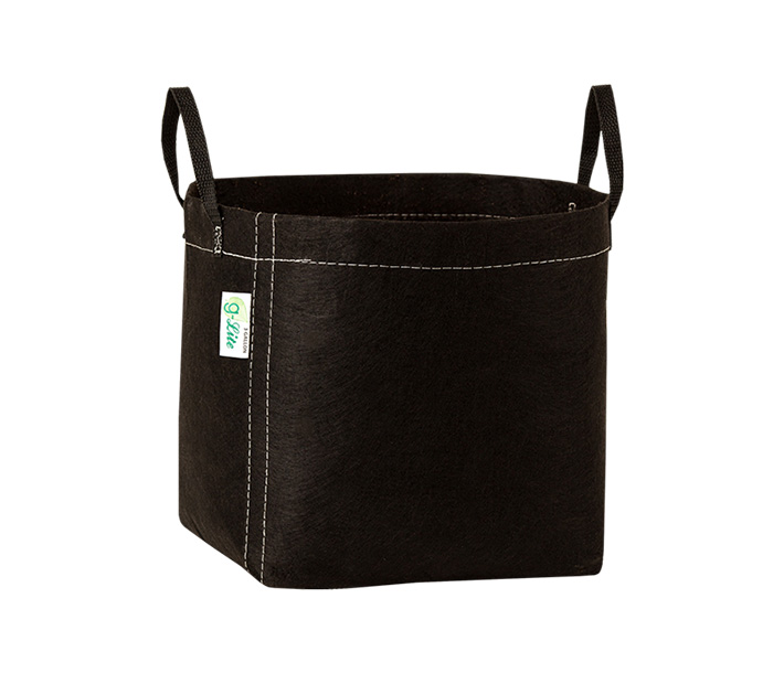 The G-Lite Fabric Pot Black with handles makes moving containers simple