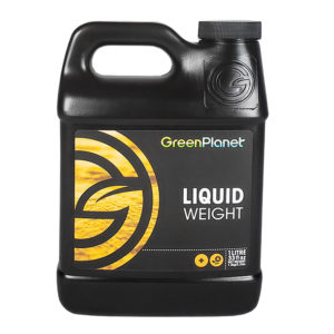 Green Planet Nutrients – Liquid Weight, here in 1-liter size, blends simple and complex carbs