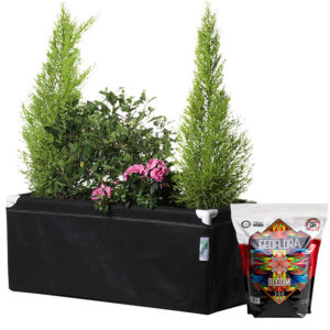 Balcony Garden Kit with GeoPlanter fabric pot and bag of Geoflora BLOOM