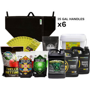 Best Outdoor Buds Grow Kit Large with GeoPot fabric pots, fertilizers, nutrients, trellis netting, and flyweb insect cards