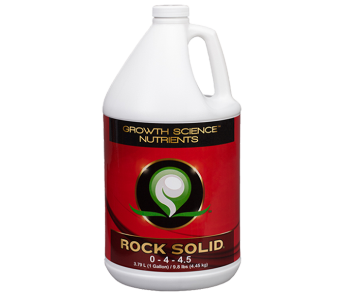 Growth Science - Rock Solid in the gallon jug helps improve plant cell efficiency and enhance growth