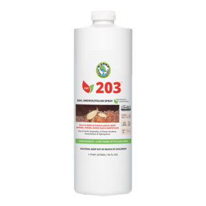 Pint bottle of SNS 203 pesticide