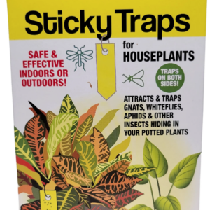 Sticky Traps package of 12 cards, non toxic houseplant pesticide